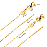 ASON 10pcs/bulk long necklace collar 0.8mm*45cm retractable connector clasp with chain steel color & gold color stainless steel necklace wholesal