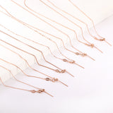 ASON 10pcs/bulk long necklace collar 1.3mm*45cm retractable connector clasp matching chain steel color & gold color stainless steel necklace wholesale