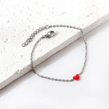 Red & Black Heart Accessory Bracelet 17+3cm