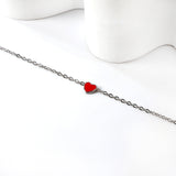 Red & Black Heart Accessory Bracelet 17+3cm