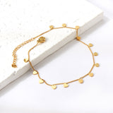 14 Heart Accessory Anklet 21+5cm Gold Color