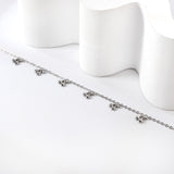 6 Cherry Accessory Anklets 20+5cm Steel Golden