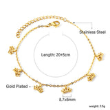 6 Crown Accessories Anklet 20+5cm