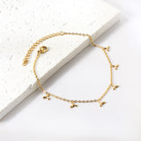 6 x Triple Fan Blade Accessory Anklet 20+5cm