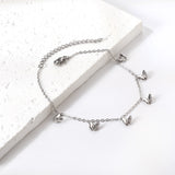 6 Butterfly Accessories Anklet 20+5cm