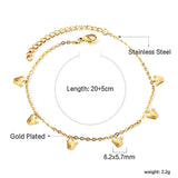 6 Small Crown Accessories Anklet 20+5cm