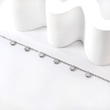 6 Round Cake White Shell Accessories Anklet 20+5cm