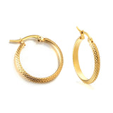 Round mesh earrings 3*23*28mm