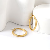 Round mesh earrings 3*23*28mm