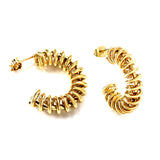 Semi-circular spring ear buckle 7*27mm