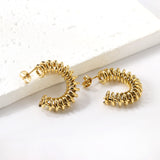 Semi-circular spring ear buckle 7*27mm