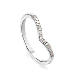 Fashion new micro-set zirconia ring heart shaped with light luxury temperament ring