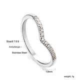 Fashion new micro-set zirconia ring heart shaped with light luxury temperament ring