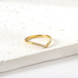 Fashion new micro-set zirconia ring heart shaped with light luxury temperament ring