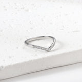 Fashion new micro-set zirconia ring heart shaped with light luxury temperament ring