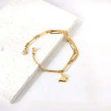 2024 New Year Butterfly Accessories + Half Double Chain Bracelet 17+4cm