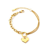 2024 New Year's Heart Accessory + Half Bracelet 17+5cm