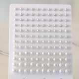 4-8mm Gold/ Steel White Pearl Stud Earrings for Snapbacks