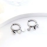 Boucles d'oreilles cercle avec 3 accessoires ronds