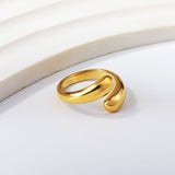 ASON Polished Minimalist Open End Ring