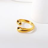 ASON Polished Minimalist Open End Ring