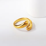 ASON Polished Minimalist Open End Ring