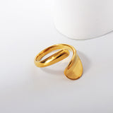 ASON Polished Minimalist Scalloped Ring