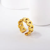 ASON Polished Watch Bracelet Ring