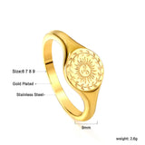 ASON Religious Beliefs Sun Image Ring