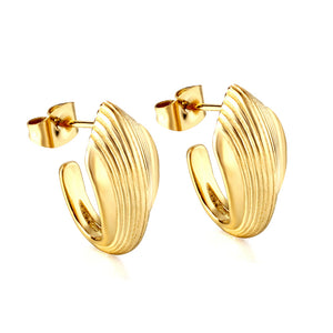 Open oval earring buckle 10*13*18mm