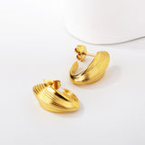 Open oval earring buckle 10*13*18mm