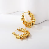 Open half-round earring clasp 8.5*24mm