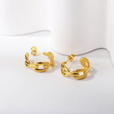 Open half round ear buckle 8*20mm