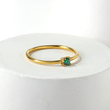 Simple plain ring inlaid with multi-color zirconia small fresh literary hundred match finger ring ring