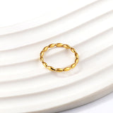 New oil pressure stainless steel bamboo ring for women stainless steel jewelry factory