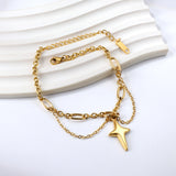 Pulsera Colgante Estrella De La Suerte 18+5cm