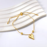 Heart shaped pendant bracelet 23cm