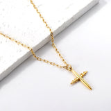 Collier Pendentif Crucifix 46+5cm