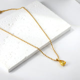 Multi-color Drop Diamond Pendant Necklace 40+5cm