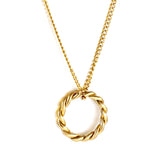 Collier pendentif cercle 40+5cm