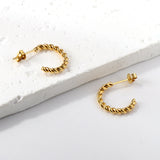 Open half-round ear buckle 2.5*17mm