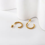 Open half-round ear buckle 2.5*17mm