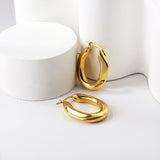 Hollow square earrings 5*22*30mm