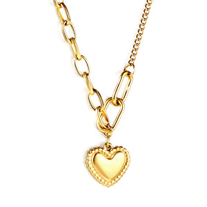 Heart Pendant Necklace 42+5cm