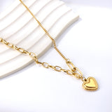 Heart Pendant Necklace 42+5cm