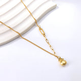 Fukubukuro Pendant Necklace 42+5cm Gold Color