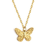 Small Butterfly Pendant Necklace 40+5cm