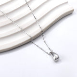 Water drop pendant necklace 40+5cm