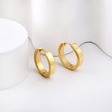 Gold flat ear clasp 4*20mm