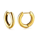 Gold ear clasp 4*18mm